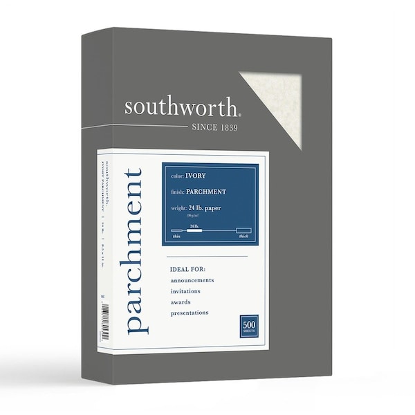 Southworth Paper, Parchment, 24#, Ivory, PK500 SOU984C - main